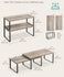 SONGMICS 15.6" W Cabinet Organizer Shelf Kitchen Storage Rack Stackable Expandable Set of 4 - Greige / Black