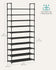 SONGMICS 10-Tier Shelf Shoe Storage Organizer Metal Frame Non-Woven Fabric Shelves - Black