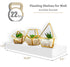 SORBUS 4pk Wall Décor Mounted Floating Shelves - White