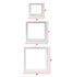 SORBUS 3pk Floating Box Shelves - White