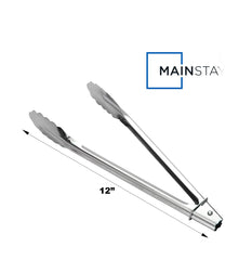 Mainstays 12" Stainless Locking Cooking Tong