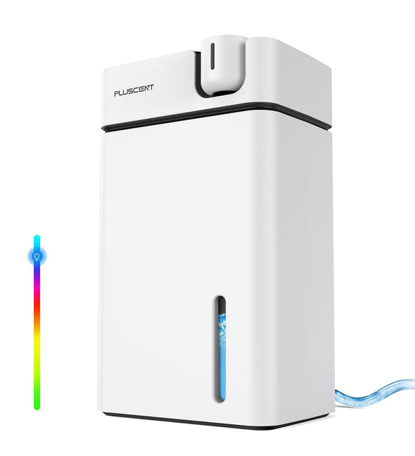 Pluscent Model #CT17 88oz Dehumidifier LED Auto Shut Off Home - White