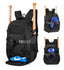TrailKicker Baseball Equipment Backpack for Adult Youth fits 42L Bats Large - Black