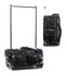 FANWOLI 28" Dance Bag w/ Change Cover Rolling Duffle Bag Waterproof Sparkling Fabric - Black