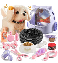 Vanvimen 16 Pcs Robot Dog Toys Realistic Robot Puppy