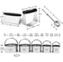 HULISEN Stainless Steel Biscuit Cutter Set Flour Duster Pastry Scraper and Dough Blender