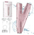 Akunbem 2in1 Women Electric Shaver Dual Head Bikini Trimmer Waterproof - Pink