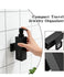 Black Wall-Mounted 304 Stainless Steel Liquid Soap Dispenser