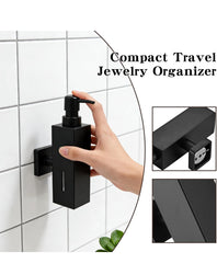 Black Wall-Mounted 304 Stainless Steel Liquid Soap Dispenser
