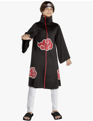 InSpirit Designs Adult Naruto Akatsuki Robe Cosplay Costume Multicolored with Accessories - Size S
