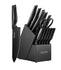 SYVIO 14pcs Block Knife Set - Black