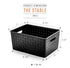 BINO 5pc Plastic Basket Small - Black