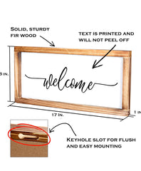 WELCOME Sign Rustic Farmhouse Decor Wall Decorations
