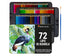 Zenacolor Watercolor Pencils Metal Brush Case Set of 72 Colors