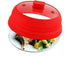 Vented Glass Silicone Microwave Plate Cover Collapsible Splatter Guard