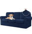 SUBRTEX 4pc Sofa Cover High Stretch Couch Slipcover for 3 Cushion Machine Washable - Navy
