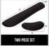 Silky Memory Foam Wrist Rest for Computer Keyboard Mouse Ergonomic Design - Black
