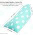 Butterfly Craze Kids Bean Bag Chair Cover - Aqua Dot