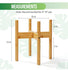 Bamboo Plant Stand Mid Century Indoor Plant Holder for Pots 8 - 10"