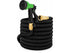 25 FT Expandable Garden Hose w/ 3/4" Brass Connectors w/ Spray Nozzle