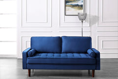 VASAGLE Velvet Sofa Couch 71"L x 31"W x 27.5"H - Blue