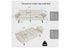 75" Convertible Sofa Couch Bed w/ Flared Arm Design and Foldable Sleeping Function - Beige