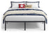 Vasagle Metal Bed Frame 18" Height Heavy-Duty 1100lbs Weight Capacity Black - King Size