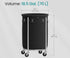 SONGMICS 18.5 Gal Laundry Basket Steel Frame Removable Bag w/ Wheels - Black