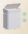 SONGMICS 26.4 Gal Laundry Hamper Bamboo Basket w/ Lid - Gray