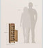 VASAGLE Slim Bathroom Corner Cabinet w/ Door and Shelves - Honey Brown