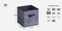 SONGMICS 11.8" Storage Cubes Foldable Non-Woven Fabric Bins w/ Handles Set of 6 - Blue