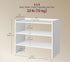VASAGLE 3-Tier Shoe Rack Organizer Shelf Entryway - White