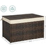 SONGMICS 42.3 Gallon Storage Basket Woven Blanket Bin w/ Handles - Brown
