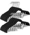 SONGMICS Pants Clothing Velvet Hangers with Adjustable Clips Set of 50 - Black