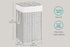 SONGMICS 17.2 Gallon (65 L) Laundry Hamper Rattan Clothes Basket w/ Lid - White