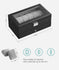 SONGMICS 2 Layer Watch Box 12-Slot Case Organizer w/ Large Glass Lid - Black