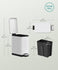 SONGMICS 2.6-Gallon (10 L) Bathroom Trash Can Bin w/ Lid - White