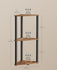SONGMICS Corner Shelf Stand 3-Tier Standing Shelf - Brown