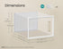 SONGMICS XXL Shoe Storage Box Organizers Stackable Clear Plastic Boxes Set of 18 - White