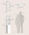 VASAGLE Tall Bathroom Slim Bathroom Storage Freestanding Narrow Cabinet - White