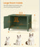 Feandrea Cat Litter Box Enclosure Double Doors w/ Handles Farmhouse Hidden - Green
