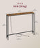 VASAGLE 39.4" Console Narrow Behind Couch Table w/ Outlet - Brown