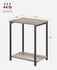 VASAGLE Side Small End Table Nightstand Set of 2 - Greige / Black