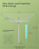 SONGMICS Umbrella Drying Rack Foldable Outdoor Clothesline Heavy-Duty Rotary Washing Line w/ Clips