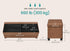 SONGMICS 43" Leather Storage Ottoman Bench w/ Legs - Coffee Brown