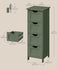 VASAGLE Floor Storage Cabinet Freestanding Organizer w/ 4 Drawers - Green