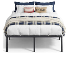 Vasagle Metal Bed Frame 16" Height Heavy-Duty 1100lbs Weight Capacity Black - Queen Size