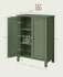 VASAGLE Bathroom Floor Storage Cabinet w/ 2 Adjustable Shelves - Forest Green
