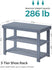 SONGMICS 27.6" Shoe Rack 3-Tier Bamboo Entryway Bench - Grey