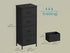 SONGMICS Tall Dresser w/ 4 Fabric Drawers - Black